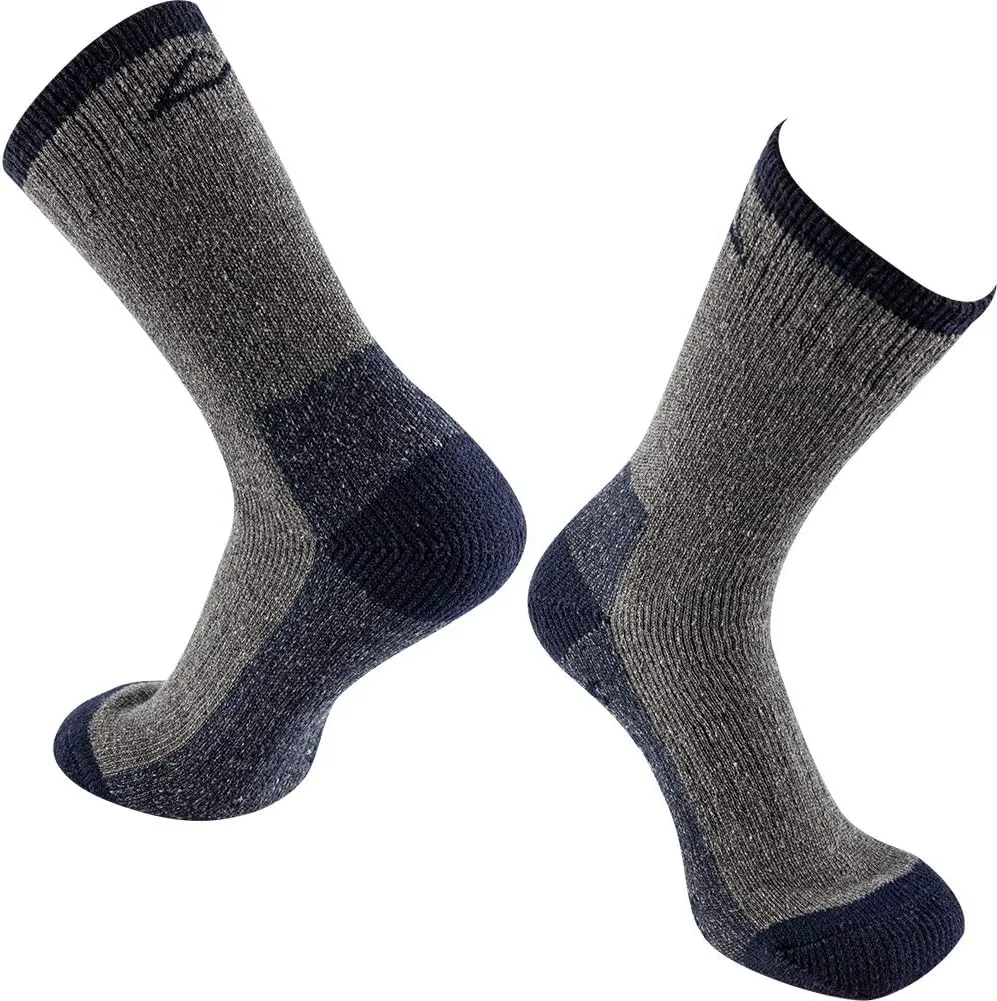 Men's Merino Wool Hiking Socks Breathable Athletic Crew Thicken