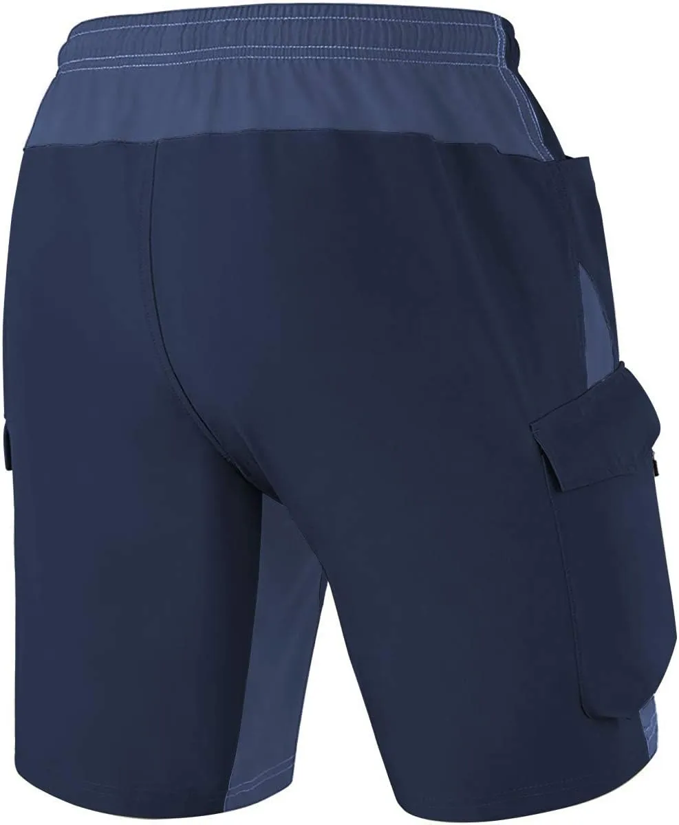 Men's Mountain Bike Shorts 3D Padded Bicycle MTB Shorts Loose-fit Lightweight MTB Cycling Shorts