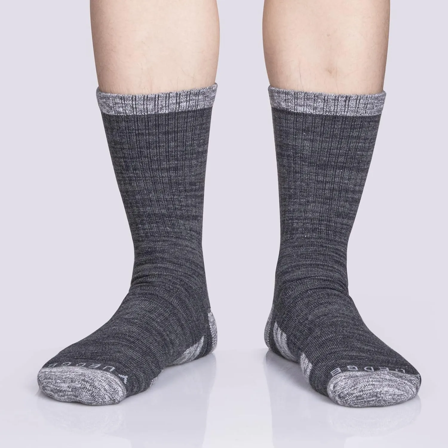 Mens Socks Sweat Wicking Anti Smell Cushioned Cotton Hiking Casual Everyday Work Casual Athletic Crew Socks For Men