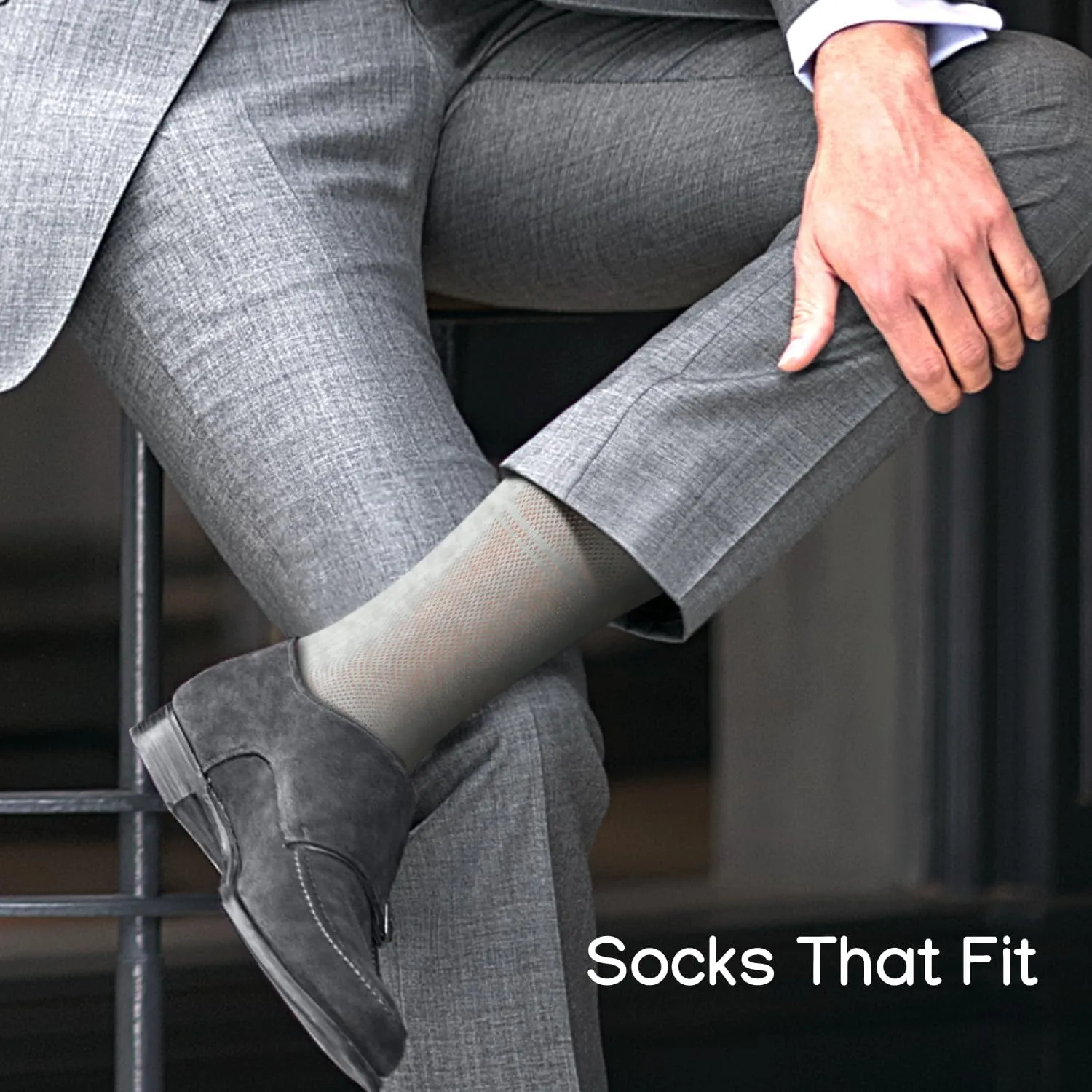 Men's Socks, Ultra Thin Breathable Cotton Mens Dress Socks (5 pack), Super Soft and Lightweight Socks for Men