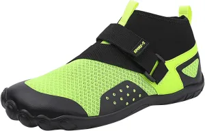 Mens Womens Barefoot Water Shoes Mid Top Quick Dry Aqua Water Socks with Adjustable Strap Summer Hiking Ankle Shoe Breathable Mesh Knit Non Slip Indoor Fitness Surfing Wading Pool Boating Adult
