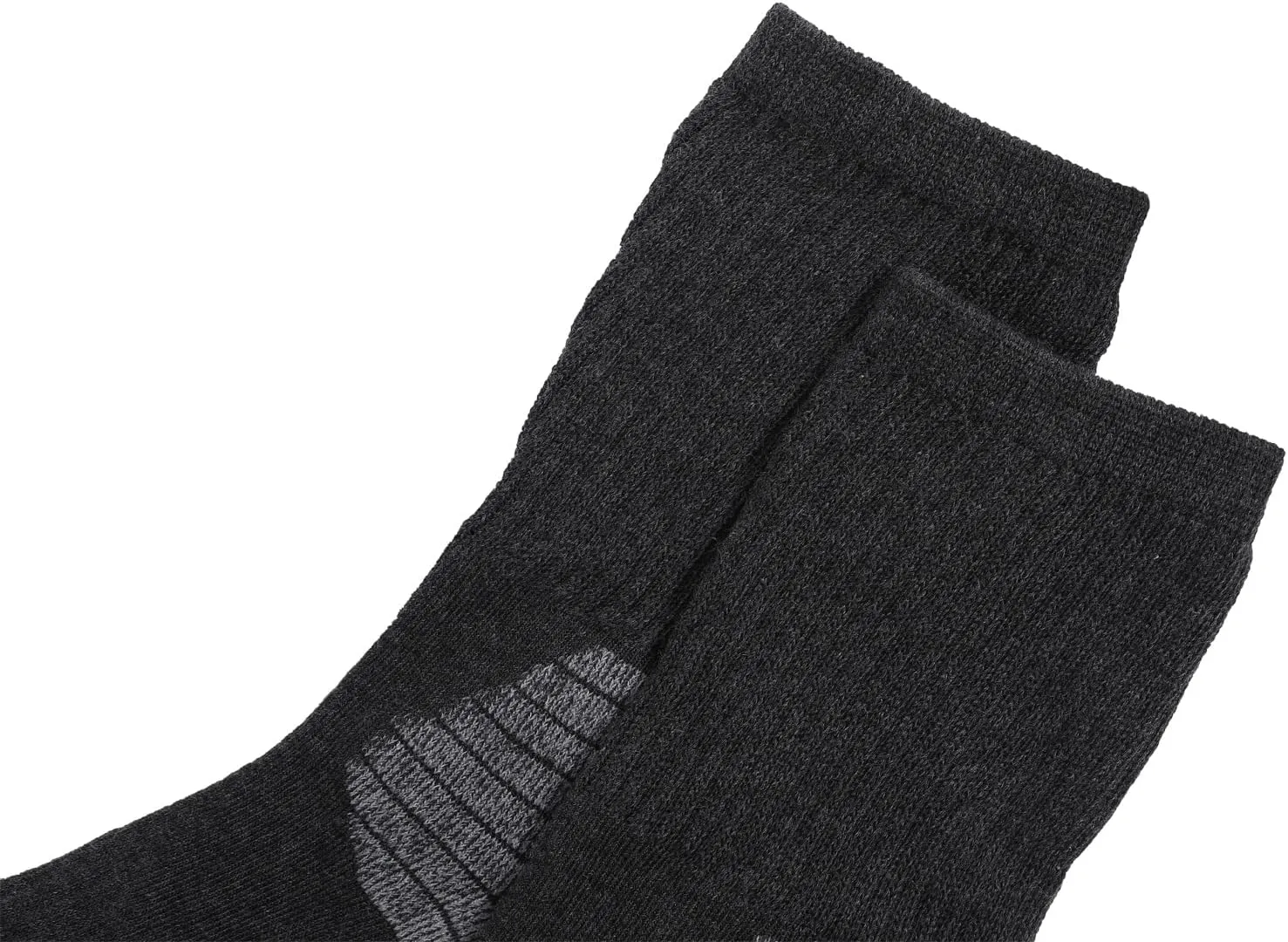 Men's Work Socks Cotton Crew Cushioned Socks Ankle Protection 6 Pairs