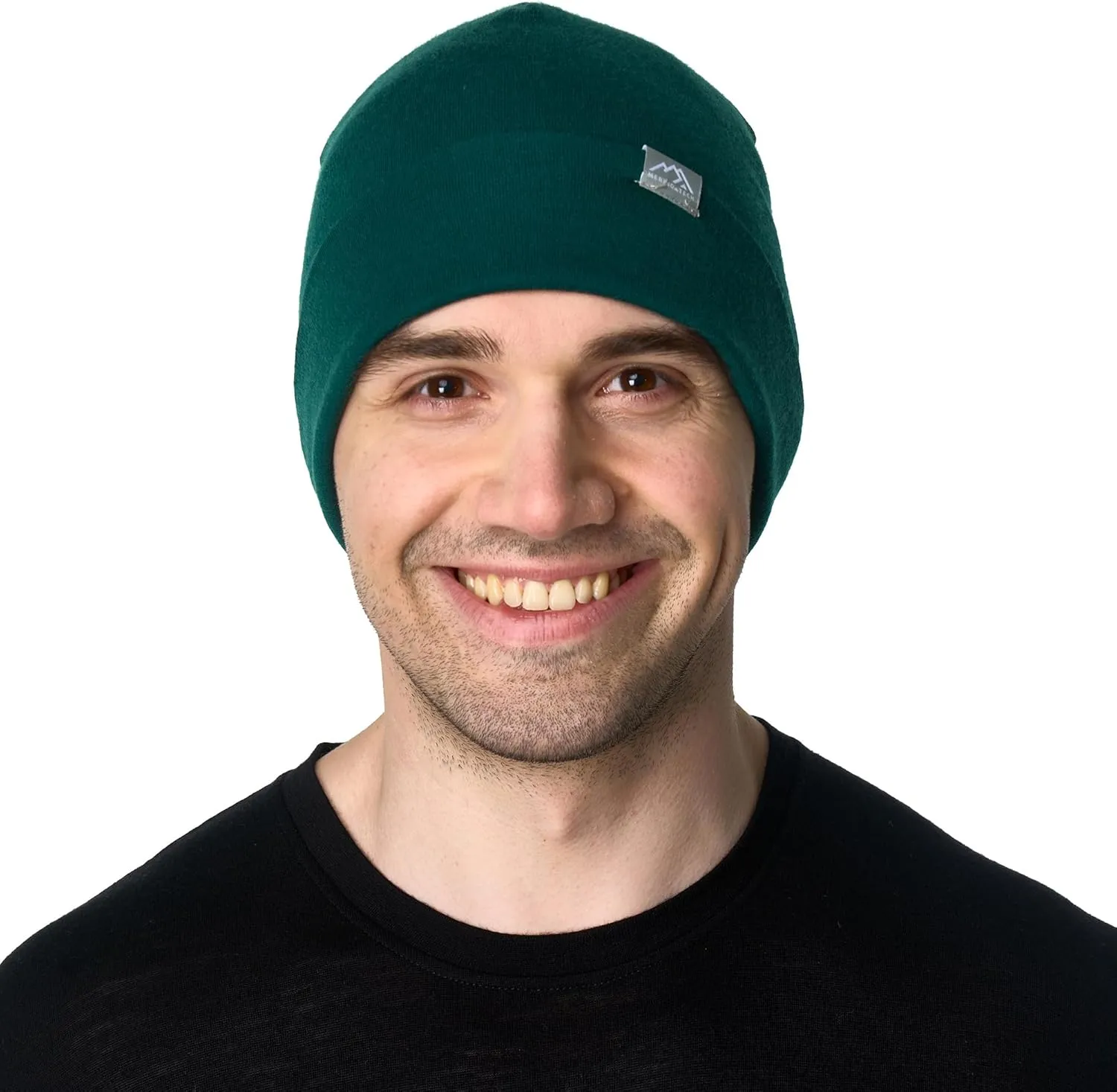 Merino Wool Beanie Men and Women – Cuff Merino Wool Hats for Men and Women - Unisex Adult Beanie Hat and Socks