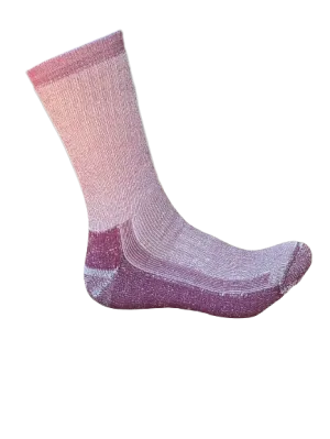 Merino Wool Hiking  Socks- Burgundy 3 Pairs
