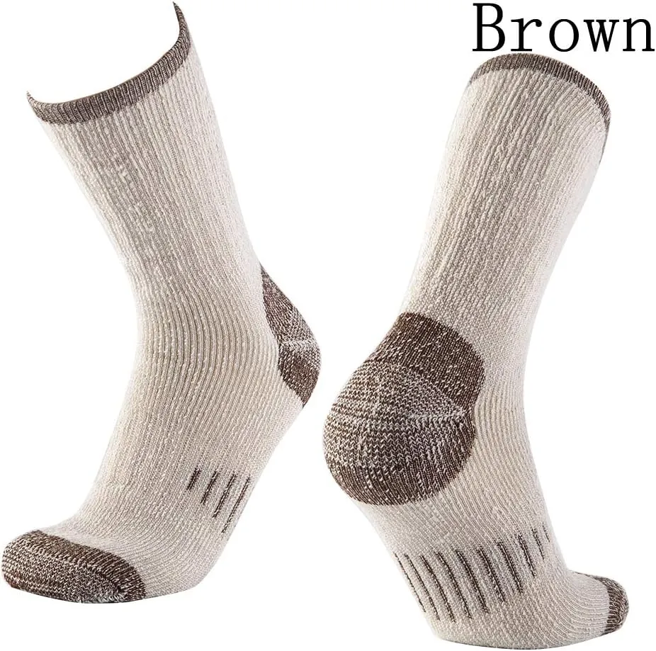 Merino Wool Men Crew Socks Warm Socks Athletic Socks for Men, Suitable for Hiking,Trekking,Camping …