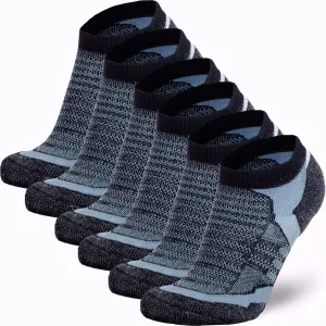 Merino Wool Socks - Low Show Cushioned Athletic Padded Running Sock