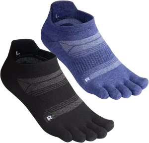Merino Wool Toe Socks for Men & Women–50% Merino Wool,Thin,No Show,Lightweight,Cushioned for Hiking,Running,Long Walk