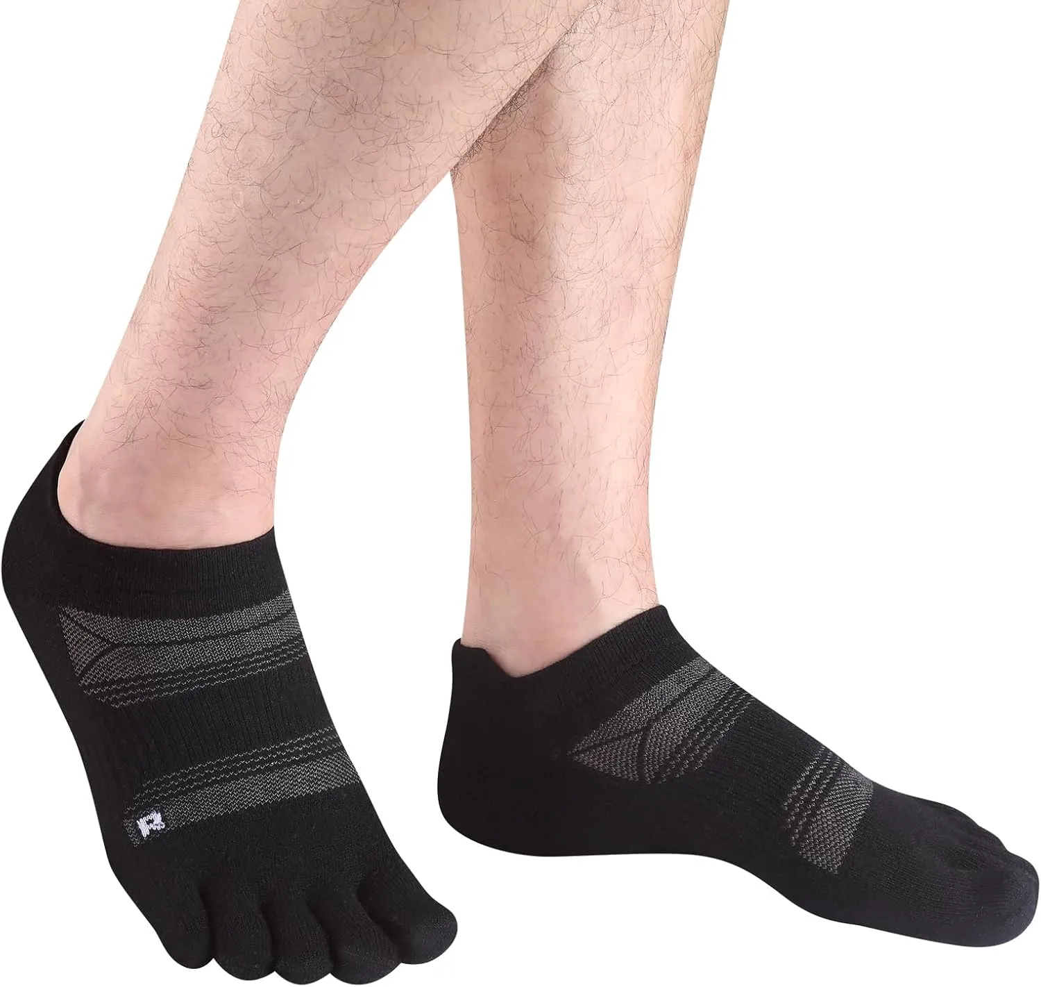 Merino Wool Toe Socks for Men & Women–50% Merino Wool,Thin,No Show,Lightweight,Cushioned for Hiking,Running,Long Walk