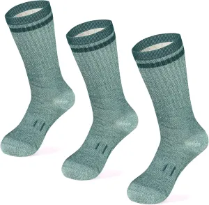 MERIWOOL Merino Wool Hiking Socks for Men and Women – 3 Pairs Midweight Cushioned – Warm n Breathable