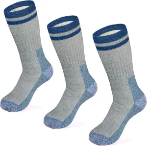 MERIWOOL Merino Wool Hiking Socks for Men and Women – 3 Pairs Midweight Cushioned – Warm n Breathable