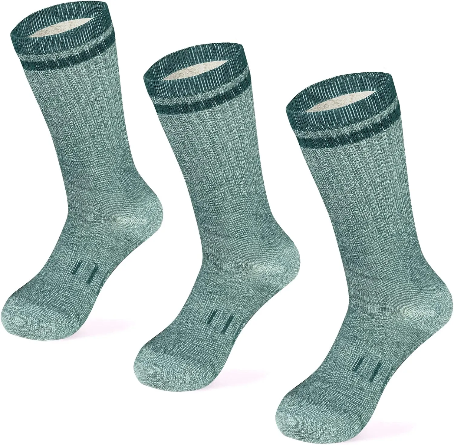 MERIWOOL Merino Wool Hiking Socks for Men and Women – 3 Pairs Midweight Cushioned – Warm n Breathable