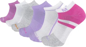 Merrel Men's and Women's Recycled Cushioned Socks - 6 & 12 Pairs - Hiking Arch Support