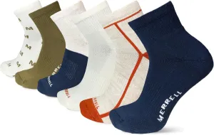 Merrel Men's and Women's Recycled Cushioned Socks - 6 & 12 Pairs - Hiking Arch Support