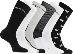 Merrel Men's and Women's Recycled Cushioned Socks - 6 & 12 Pairs - Hiking Arch Support