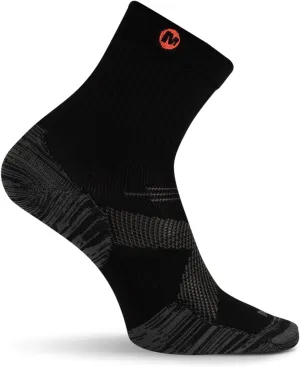 Merrell Men's and Women's Trail Running Lightweight Socks-Unisex Anti-Slip Heel and Breathable Mesh Zones
