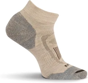 Merrell Men's and Women's Zoned Cushioned Wool Hiking Ankle Socks-Breathable Arch Support