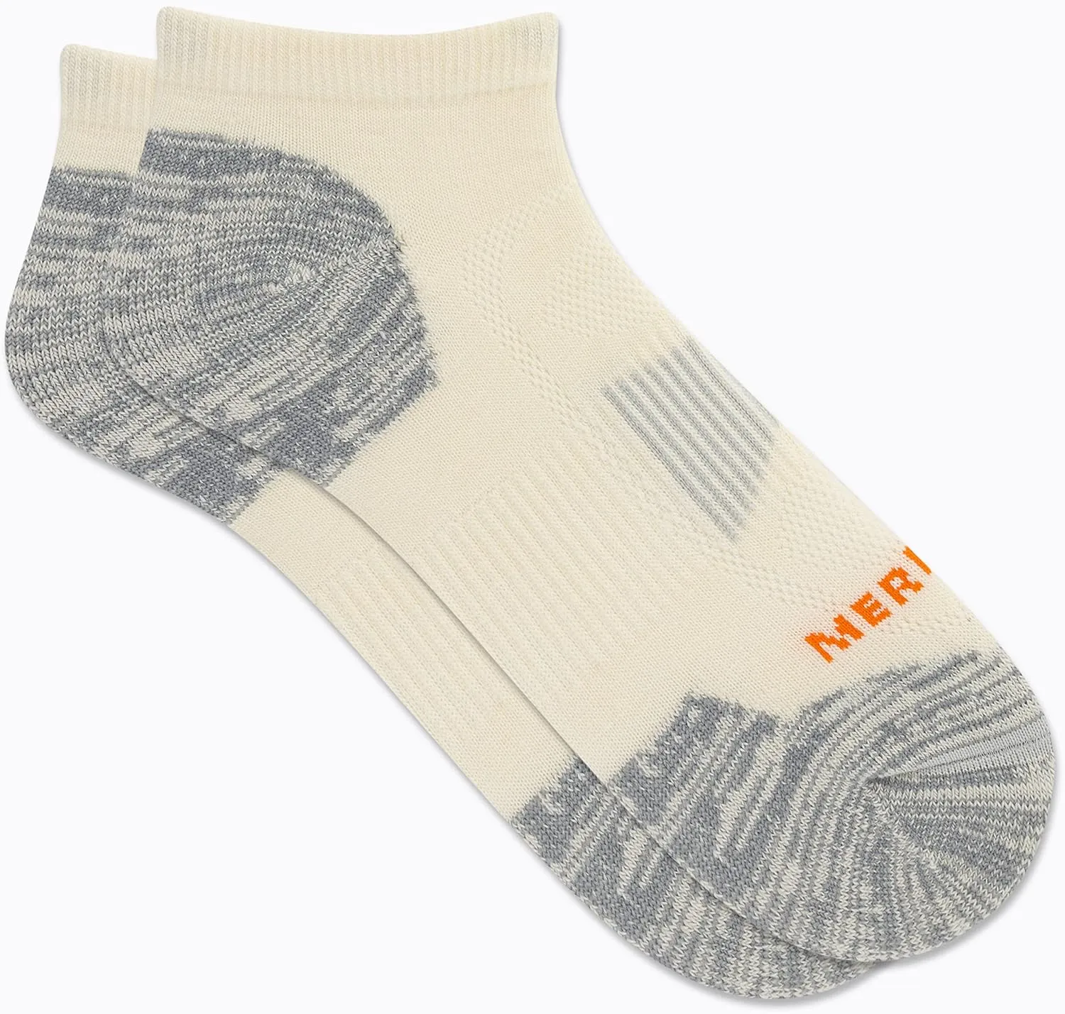 Merrell Men's and Women's Zoned Cushioned Wool Hiking Socks-1 Pair Pack-Breathable Unisex Arch Support