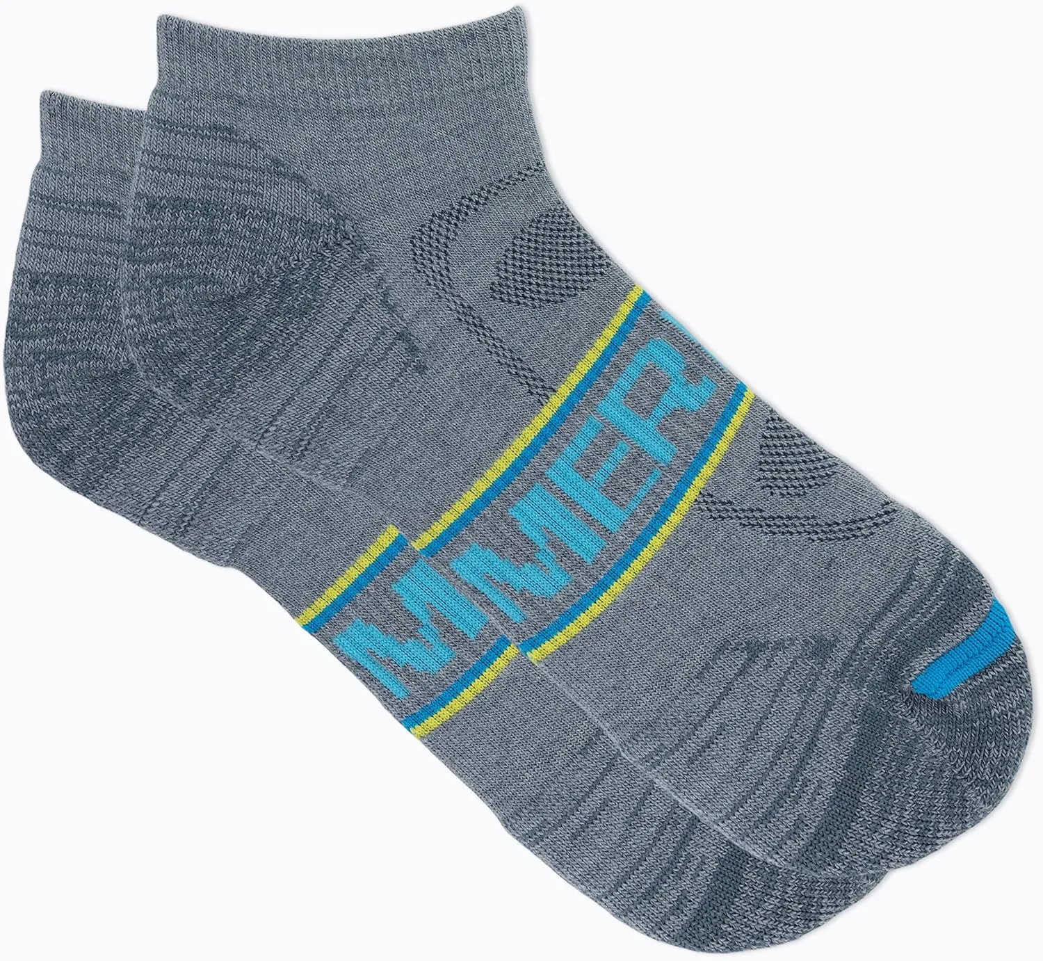 Merrell Men's and Women's Zoned Cushioned Wool Hiking Socks-1 Pair Pack-Breathable Unisex Arch Support