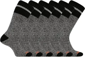 Merrell unisex-adult Brushed Cushion Thermal Crew Socks Cushioned Soft Inner Layer