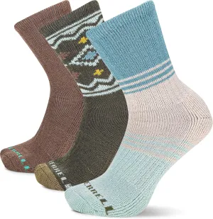 Merrell Unisex Adult Men's and Women's Wool Everyday Hiking Socks - 3 Pairs - Cushioned Moisture Wicking