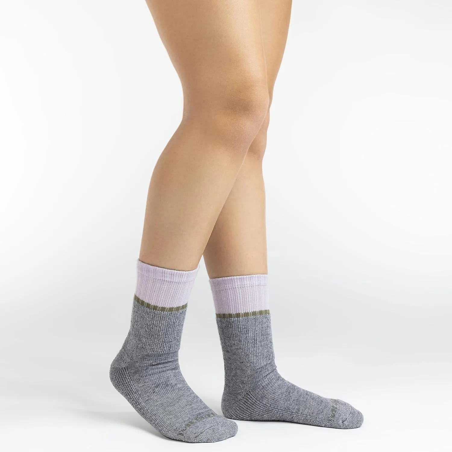 Merrell unisex-adult Thermal Hiking Crew Socks 4 Pair Pack Unisex Arch Support Band and Wool Blend