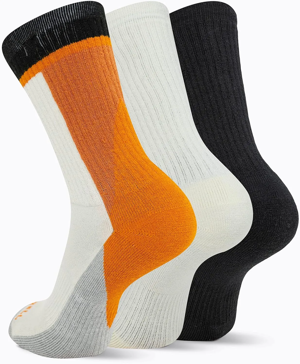 Merrell Unisex Adult Wool Everyday Hiking Socks - 3 Pairs Crew - Cushioned Moisture Wicking