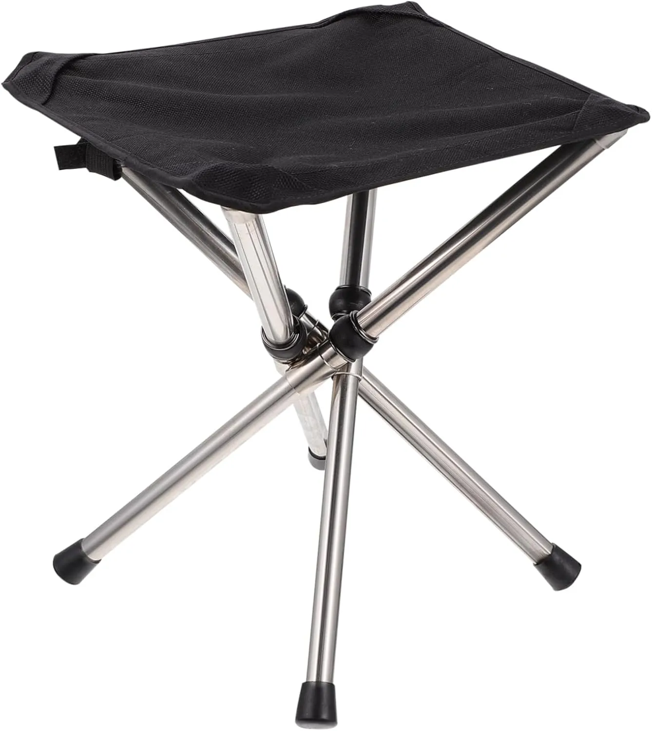 Mikikit 1Pc Portable Folding Stool for Outdoor Use Compact Fishing Chair Telescoping Design for Easy Transport Durable and Lightweight for Camping Beach and Hiking Activities
