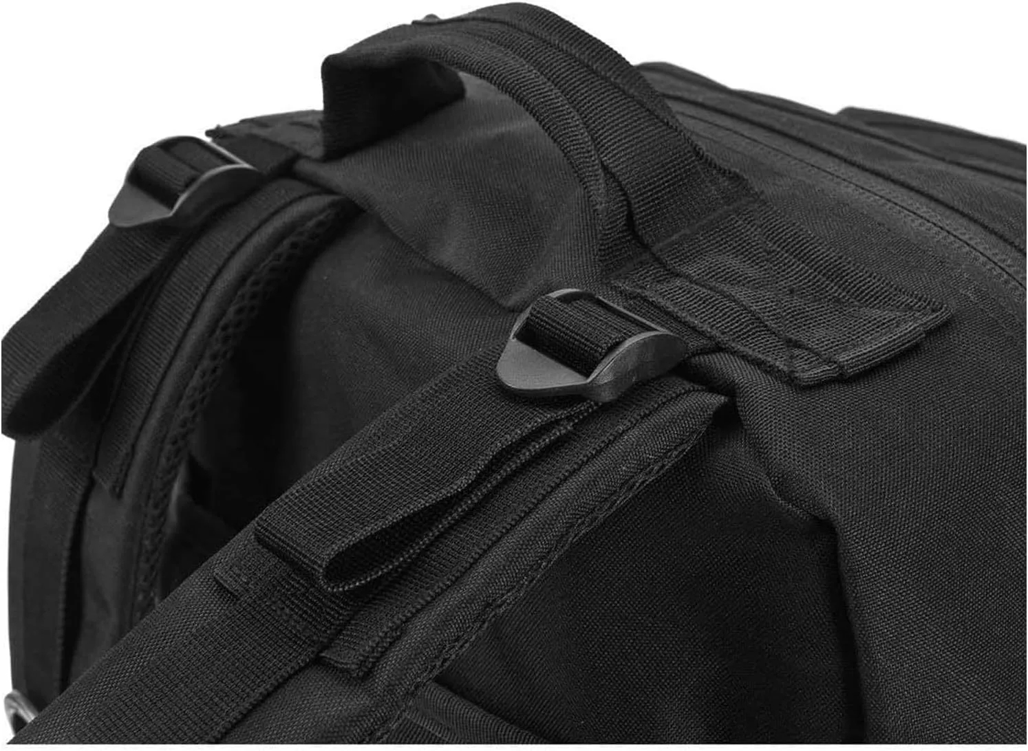 Military Tactical Backpack Large Army 3 Day Assault Pack Molle Bag Backpacks (ACU Camo) (Black)