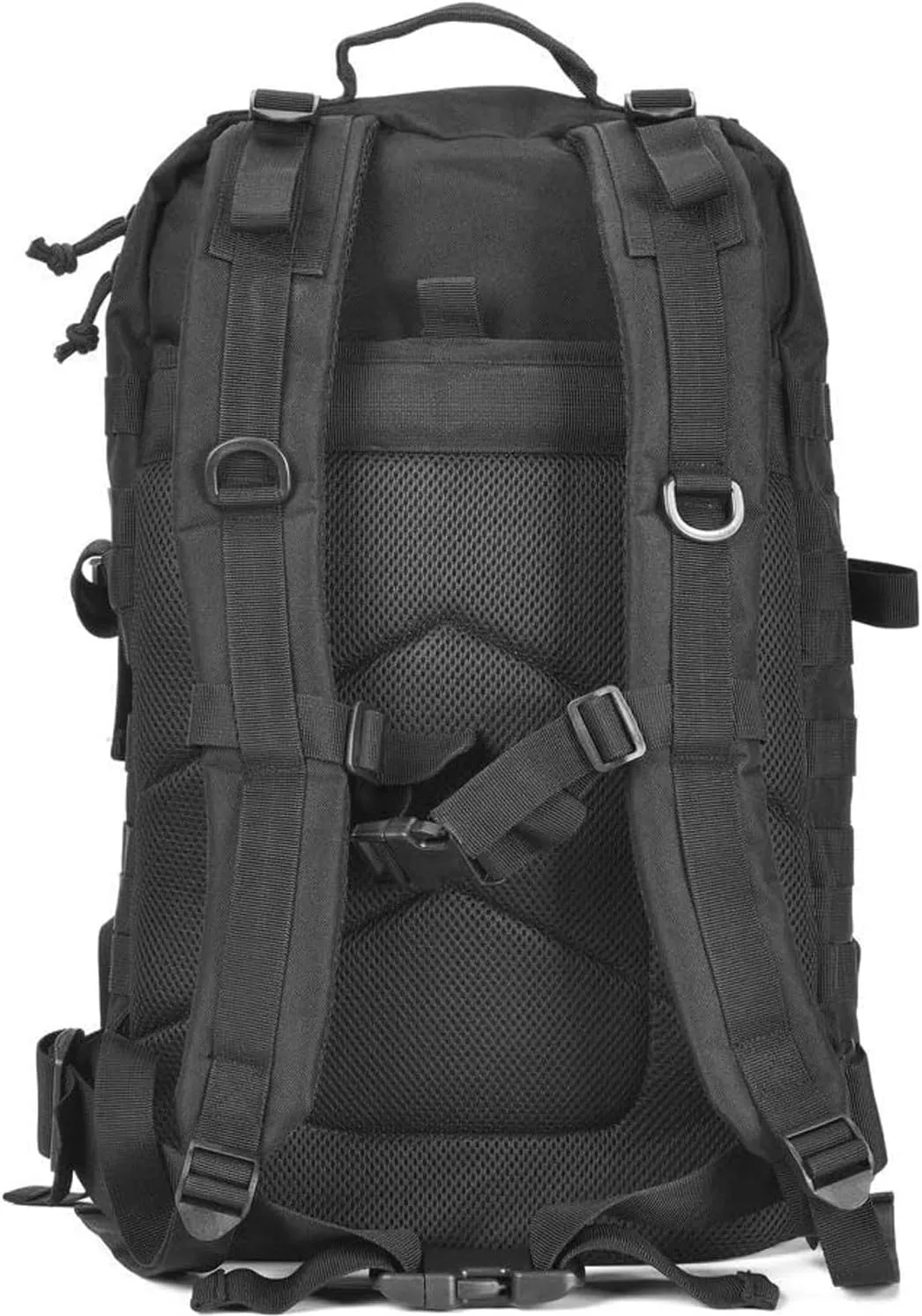 Military Tactical Backpack Large Army 3 Day Assault Pack Molle Bag Backpacks (ACU Camo) (Black)