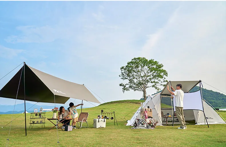 Mobi Garden 410 Black Coating Tarp - Tan
