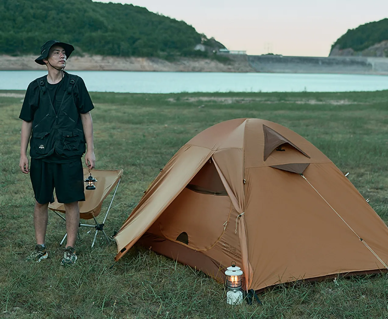 Mobi Garden Leng Shan 2 person tent - Khaki