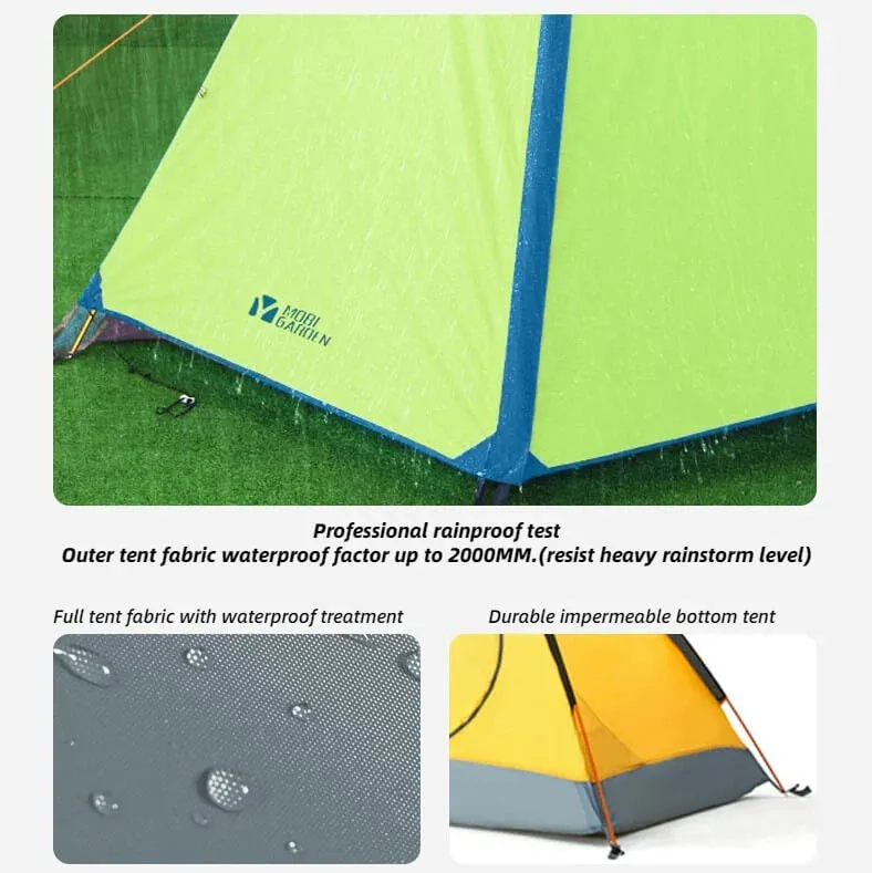Mobi Garden Leng Shan 2 person tent - Khaki