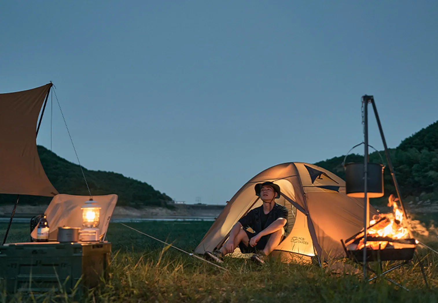 Mobi Garden Leng Shan 2 person tent - Khaki