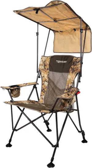 Momarsh | Lightweight Dove Chair with Adjustable Shade Canopy and Carry Bag | Full Size Collapsible Chair for Hunting, Camping, Waterfowl & More
