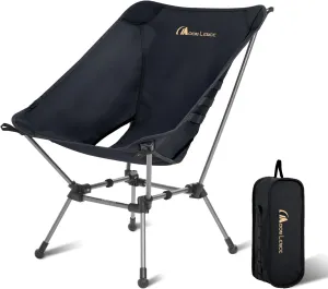 MOON LENCE Camping Chair Plus, Upgraded Comfort & Size, Still Compact and Lightweight, Folding Portable Chair for Backpacking & Hiking, 400Lbs Capacity, Gen 3 Plus