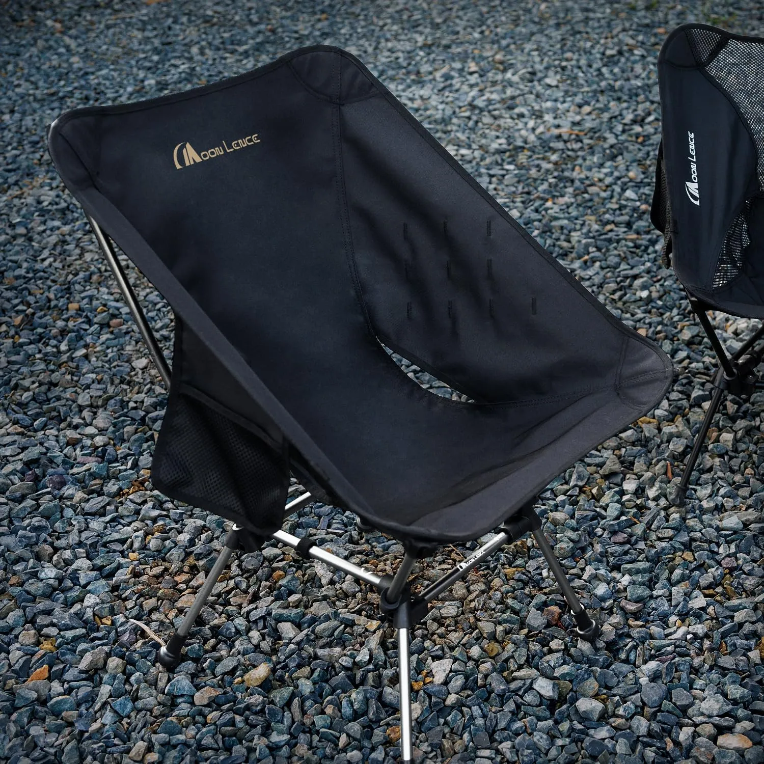 MOON LENCE Camping Chair Plus, Upgraded Comfort & Size, Still Compact and Lightweight, Folding Portable Chair for Backpacking & Hiking, 400Lbs Capacity, Gen 3 Plus