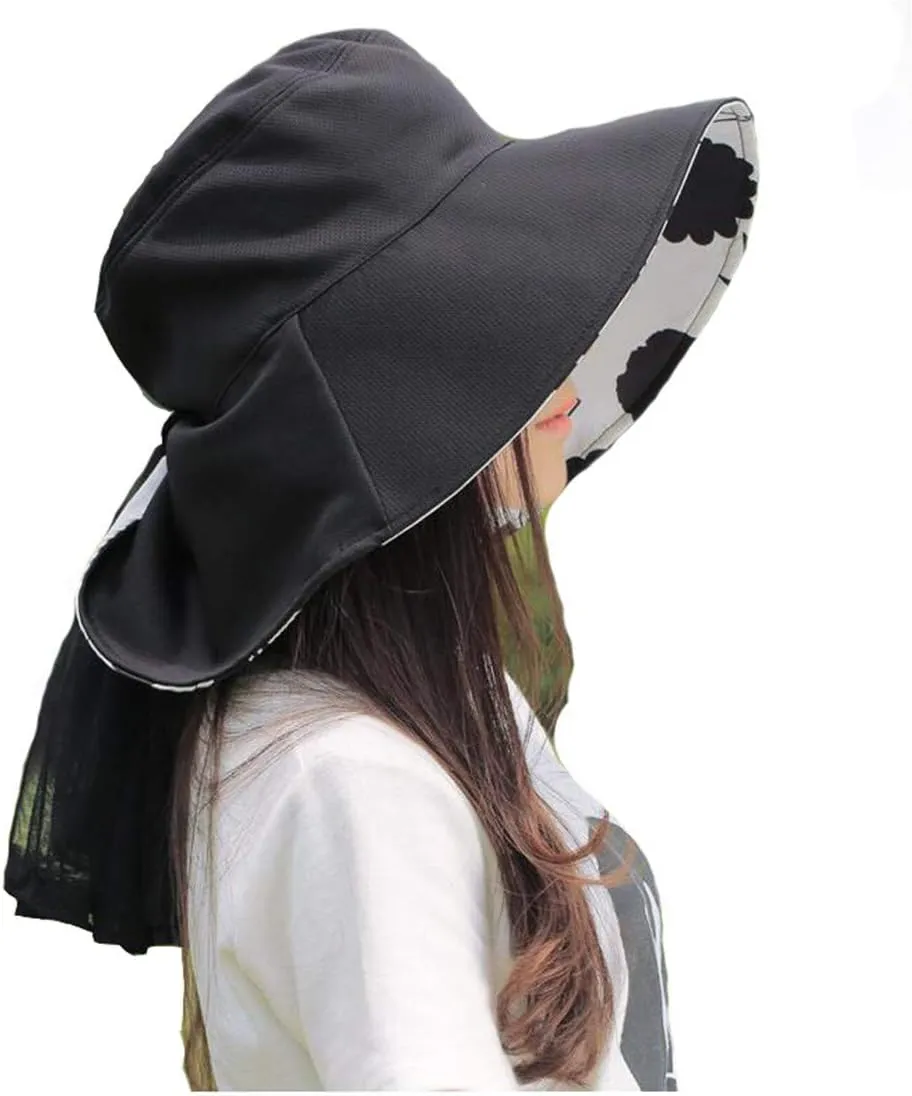 Mosquito Head Net Hat - Safari Hiking Fishing Hats Protection from Bug Insect for Women