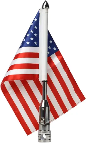 Motorcicle Flags, American Flags Flag Poles and Mount Plates Foldable 90 Degree Flagpole Holder Bracket Fit for 1/2'' Luggage Rack Harley Touring Spring Honda Goldwing