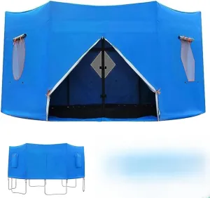 Moyu666-6FT/8FT/10FT/12FT/14FT/15FT Trampoline Tent, Trampoline Tent Cover, Waterproof Oxford Trampoline Canopy, Trampoline Sun Shade for 6 Straight Pole Round Trampoline