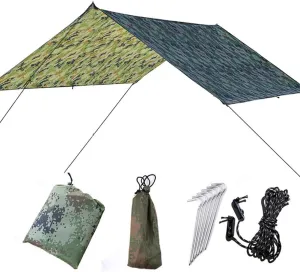 Multi Function Tent Tarp for Shade Rain Protection and UV Block Portable Outdoor Canopy