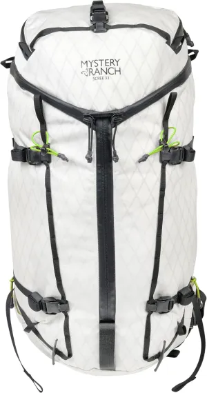 Mystery Ranch Scree 33 Backpack - Technical Hiking Daypack, White/Limeade, M