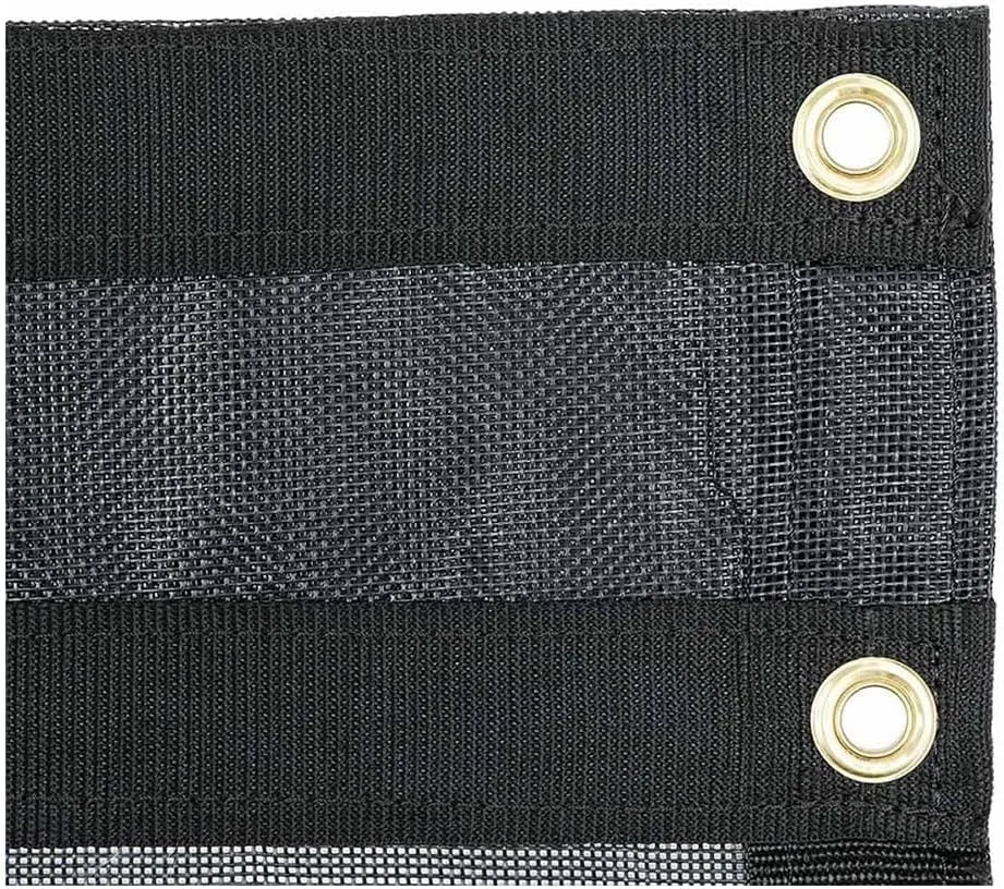Mytee Products 5'x14' Dump Truck Mesh Tarp with 5 Inch 18Oz Double Pocket & Grommets - Vinyl Coated Dump Trailer Tarp to Prevent Load Spillage During Transportation