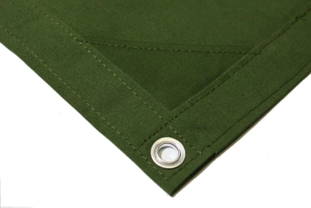 Mytee Products 6' x 8' Green Canvas Tarp 12oz Heavy Duty Water Resistant
