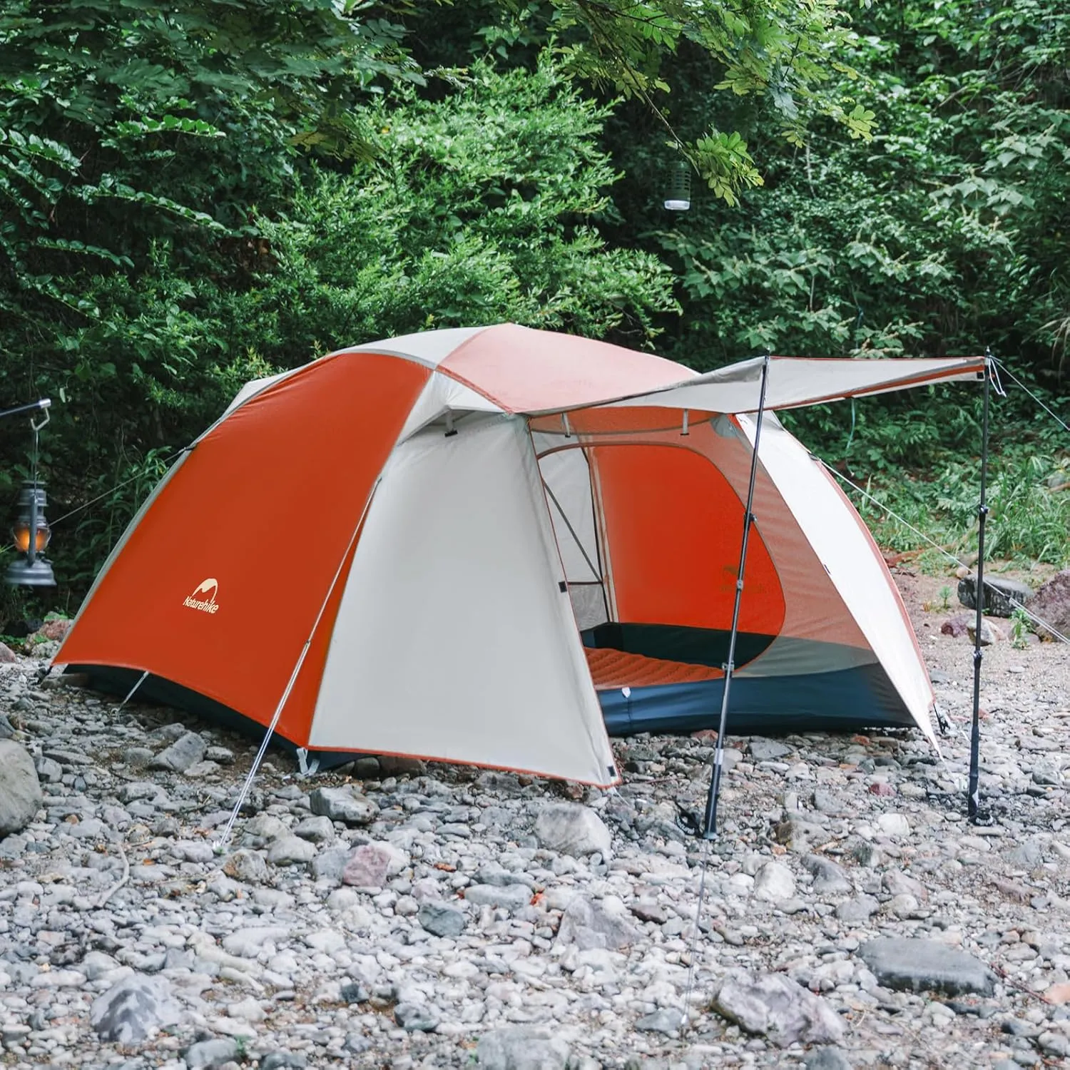 Naturehike Camping Tent, 2/3 Person Double Layer, Instant Easy Setup, Waterproof PU2000mm, 54 MPH Wind Resistance, UPF 50 , Outdoor Tent for Camping, Festivals, Backyard, Sleepovers