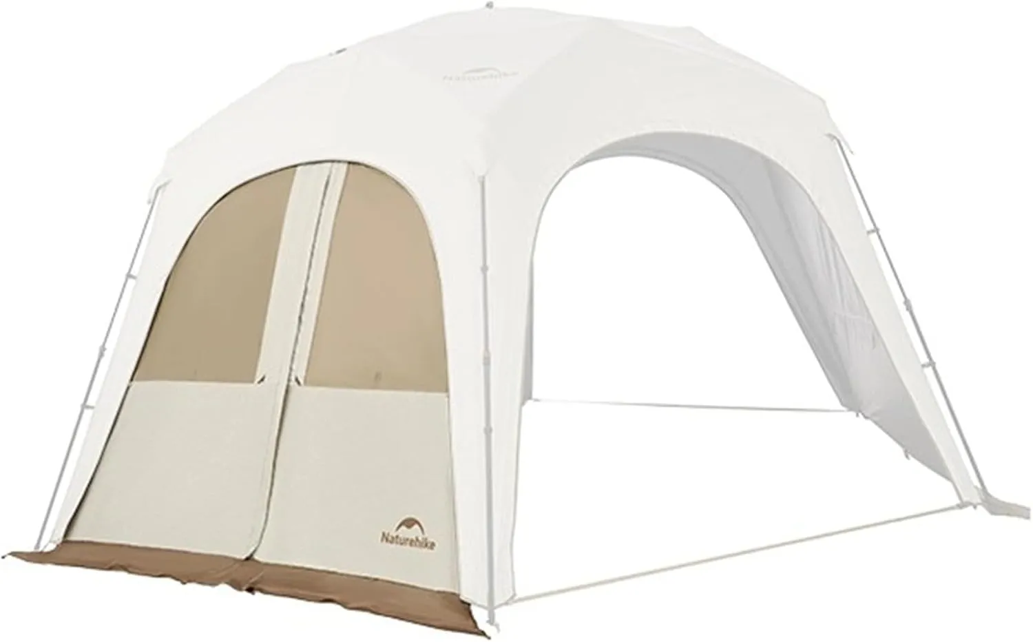 Naturehike Quarter/Hexagonal Camping Tent Canopy Sun Shade,Outdoor Tent for Camping,Fishing,Picnics, Canopy Available with Ground Cloth,Door Curtains,Tent Connector
