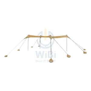 Naturehike UPF 50  Beach Tarp With 4 Poles - Khaki