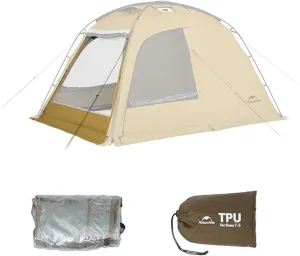 Naturehike7.6 Double Person 4-Seasons Camping Tent, UPF50  Sun Protection Tent with 7001 Aluminum Alloy Poles, PU2000mm  Waterproof Tent for Outdoor Camping,Picnic