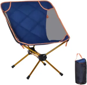 Navy Blue Lightweight safe and sturdy Folding Camping Chairs beach chair with breathable mesh and Carry bag, USI011
