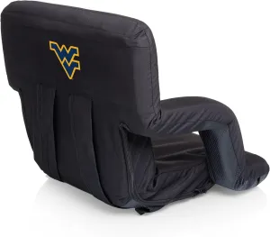 NCAA West Virginia Mountaineers Ventura Portable Reclining Seat, Black