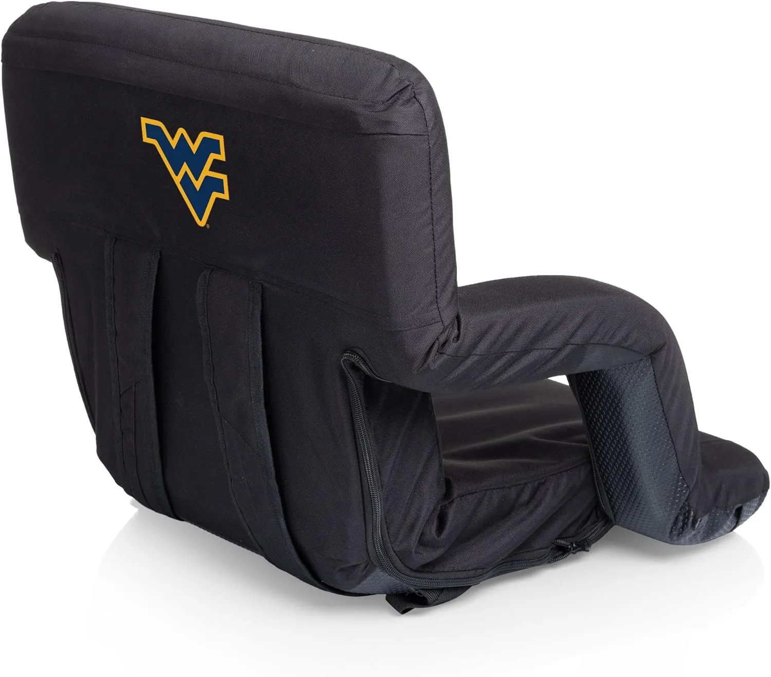 NCAA West Virginia Mountaineers Ventura Portable Reclining Seat, Black